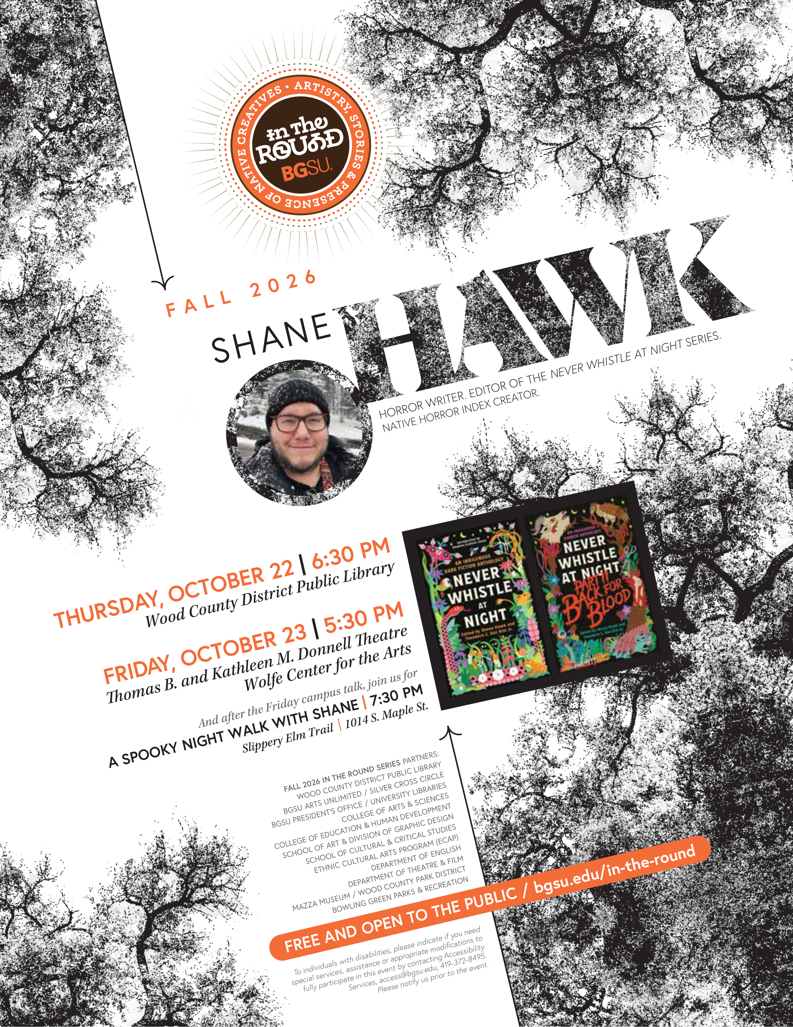 Bowling Green State University - In The Round Series - Guest Speaker Shane Hawk - October 2026